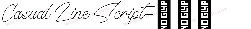 Casual Line Script字体转换